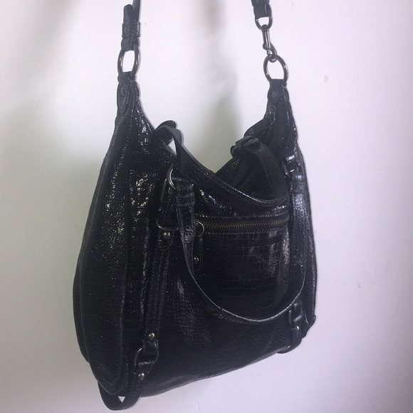 COACH Crocodile Embossed Leather Bag - Picture 4 of 8